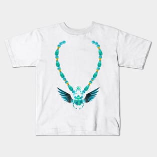 scarab necklace Kids T-Shirt